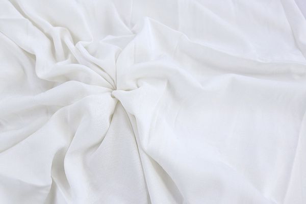 Штапель твил стрейч/белый 3709-PY/C#1