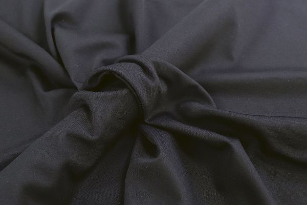 Трикотаж "Рома" тенсель/черный 3922-PY/C#7 Black