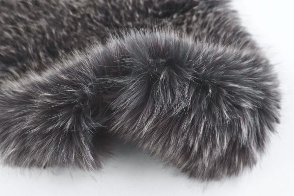 Искусственный мех "Лисица"/темно-серый 1683-W5F1093/C#т.серый