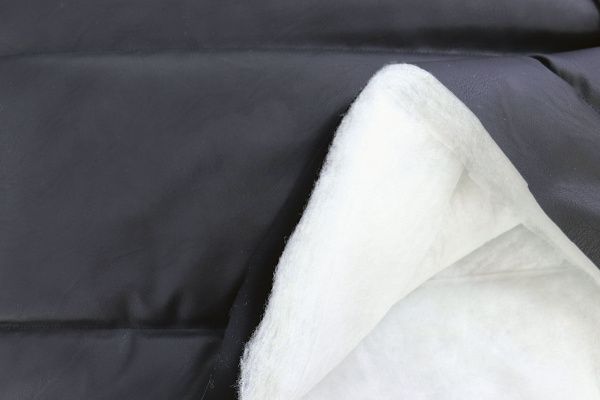 Ткань простеганная "Полоска" P51/черный 3748/1+CC300