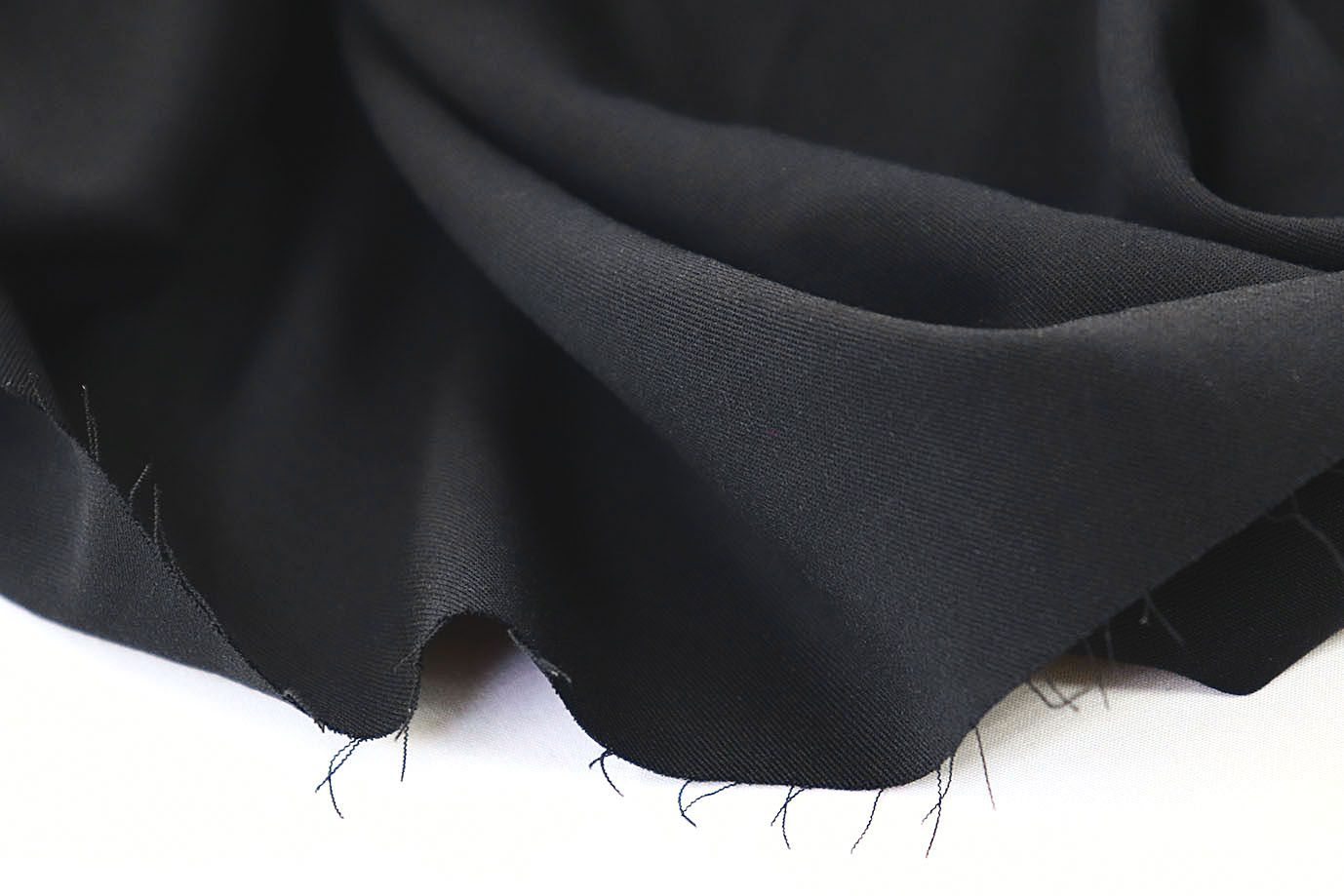 Штапель твил стрейч/черный 4006-PY/C#1