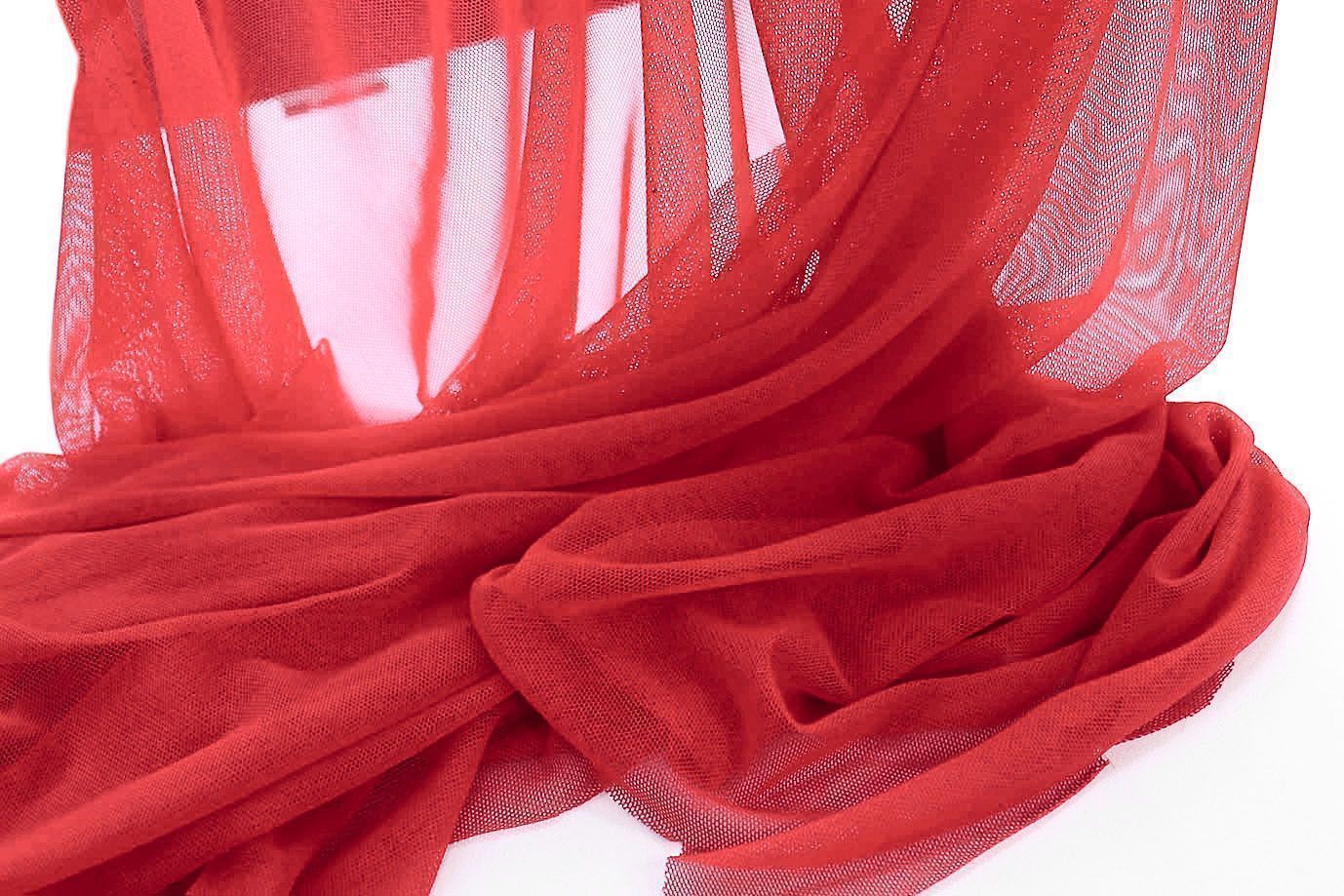 Сетка стрейч/красный 2271-PY/C#5