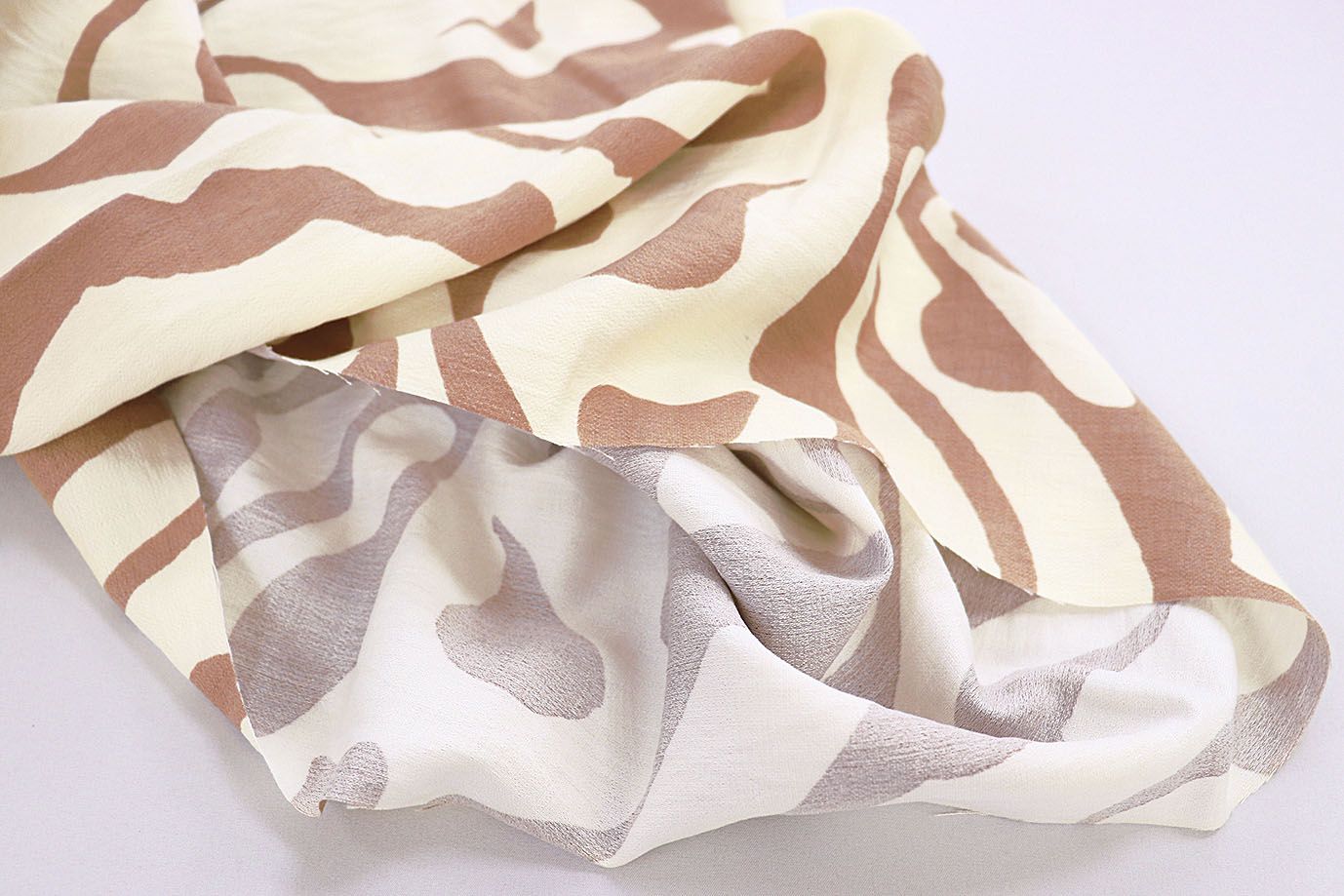 Лен БОХО принт/молочно-коричневый 3857-PY/D#12/C#1