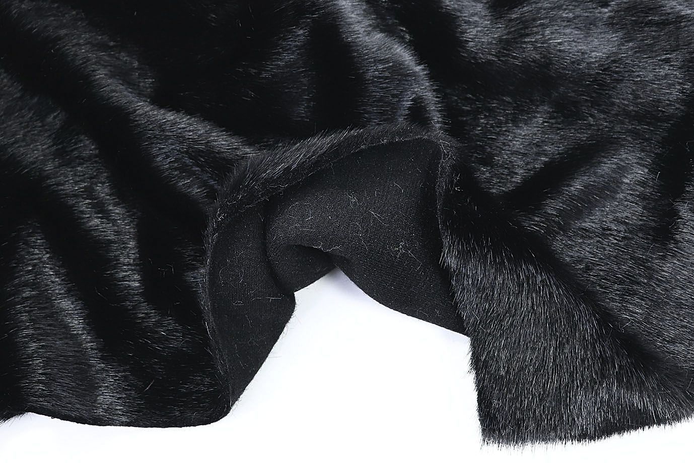 Искусственный мех "Норка"/черный 1806006