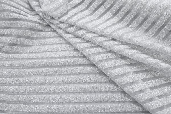 Сетка с люрексом/полоска светло-серая 2361-PY/С#2