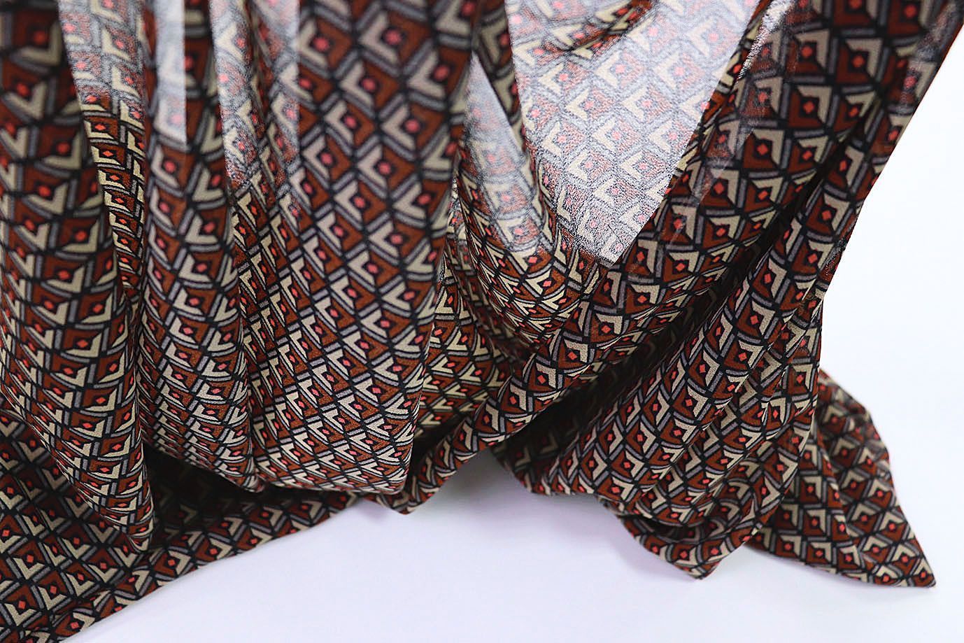 Шифон принт/серо-коричневый 3391-PY/D#9769-67/C#1