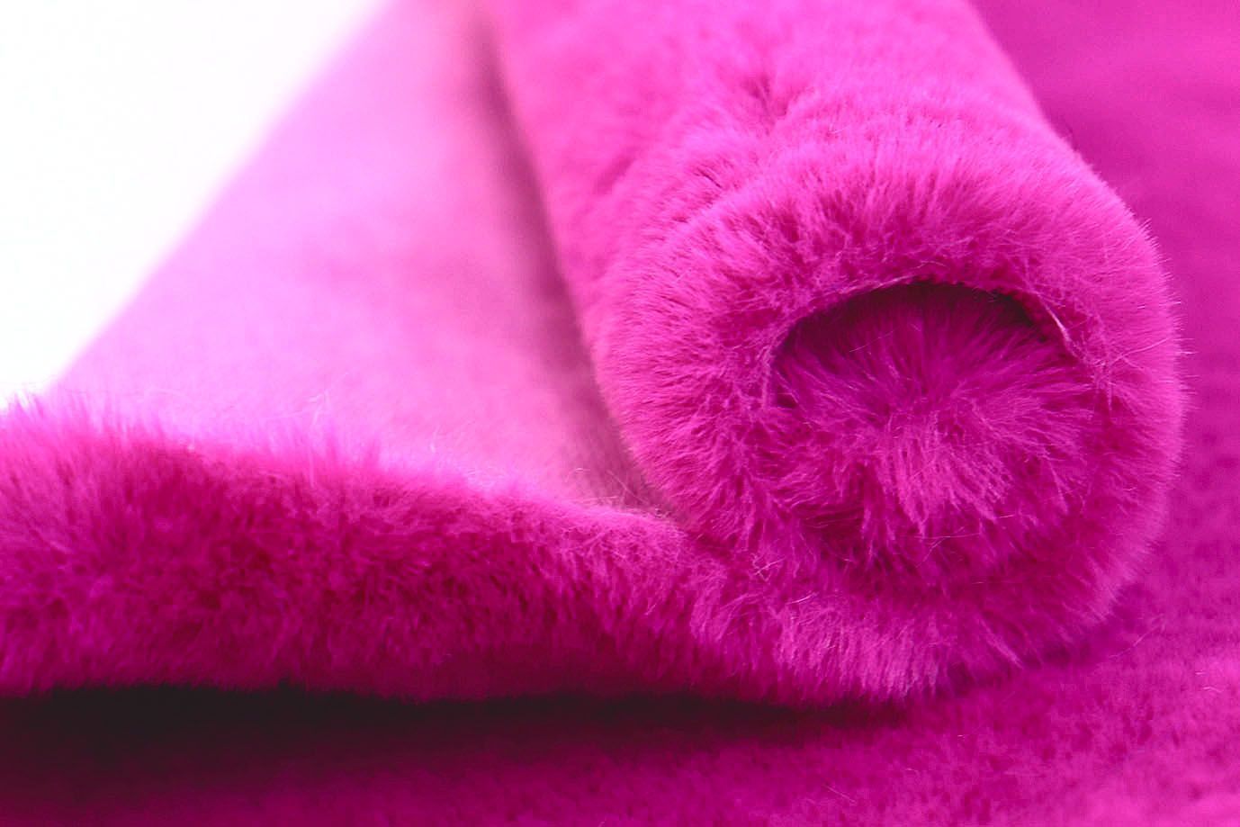 Искусственный мех "Кролик"/фуксия AP231206140+EL/D#3062207/C#2233
