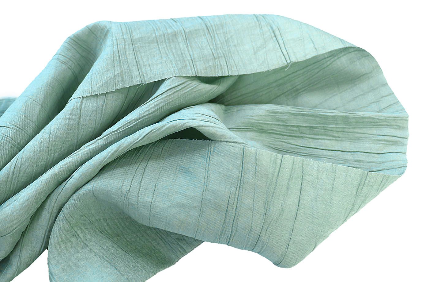 Блузочная ткань креш/мятный 3835-PY/C#3