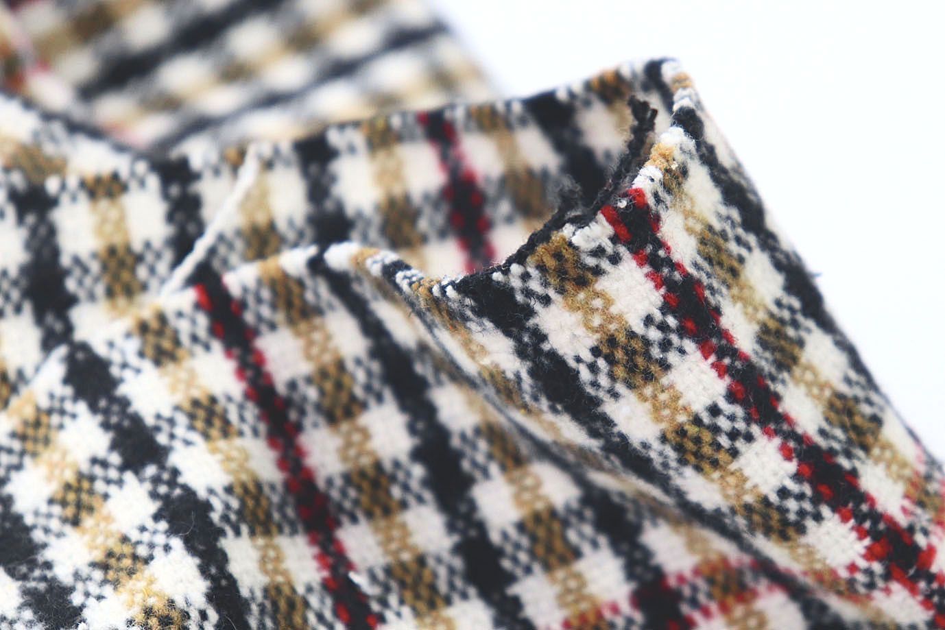 Пальтовая ткань принт/клетка бежево-малиновая 3111-21/D#2/C#3