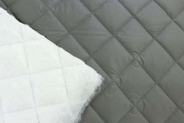 Ткань термостеганная "Ромб"/темно-серый 014 11015/7+CC200