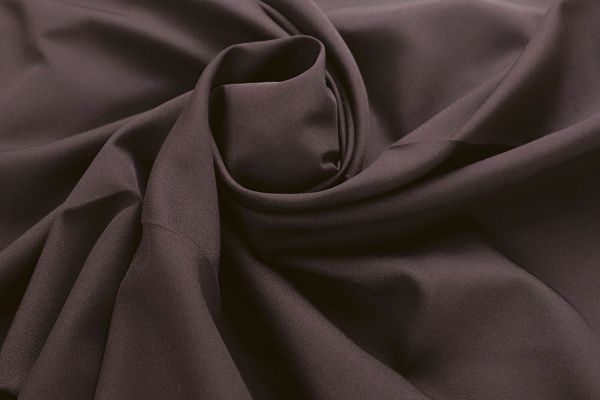 Костюмная ткань "Барби" стрейч/кофейный 4186-PY/C#7