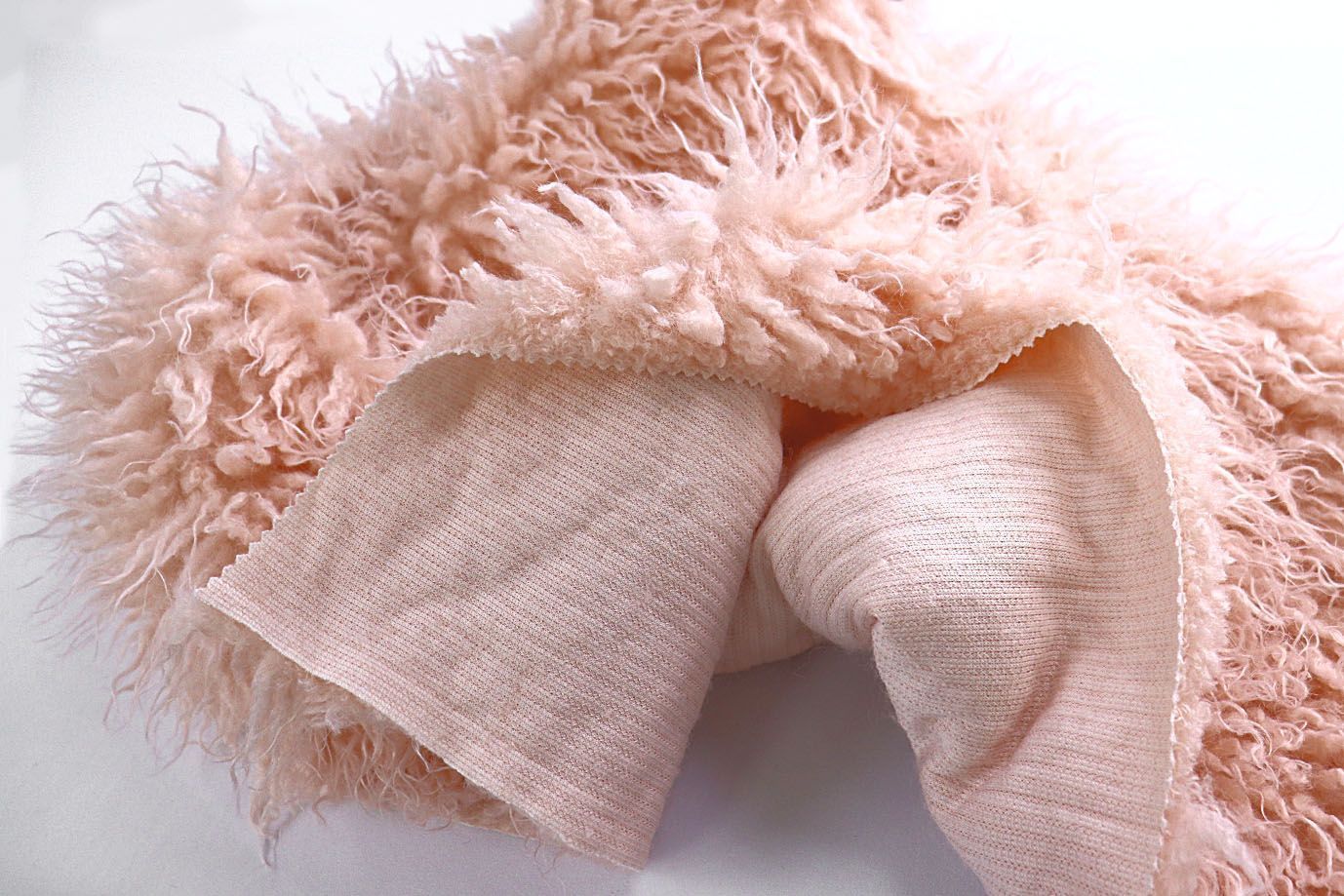 Искусственный мех "Лама"/розовый 1538-240324/C#S251017 L.Meal (50210)