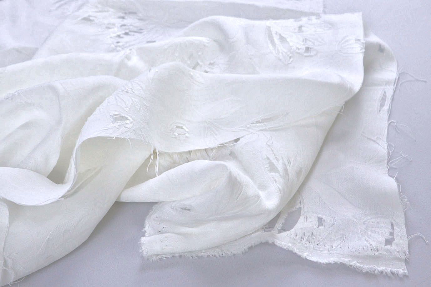 Блузочная ткань жаккард/белый 4030-PY/D#1/C#1