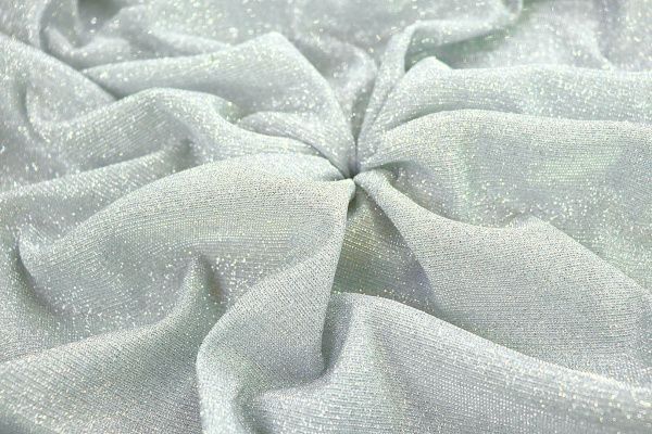 Трикотаж с люрексом на интерлоке/белый 1327-PY/C#1