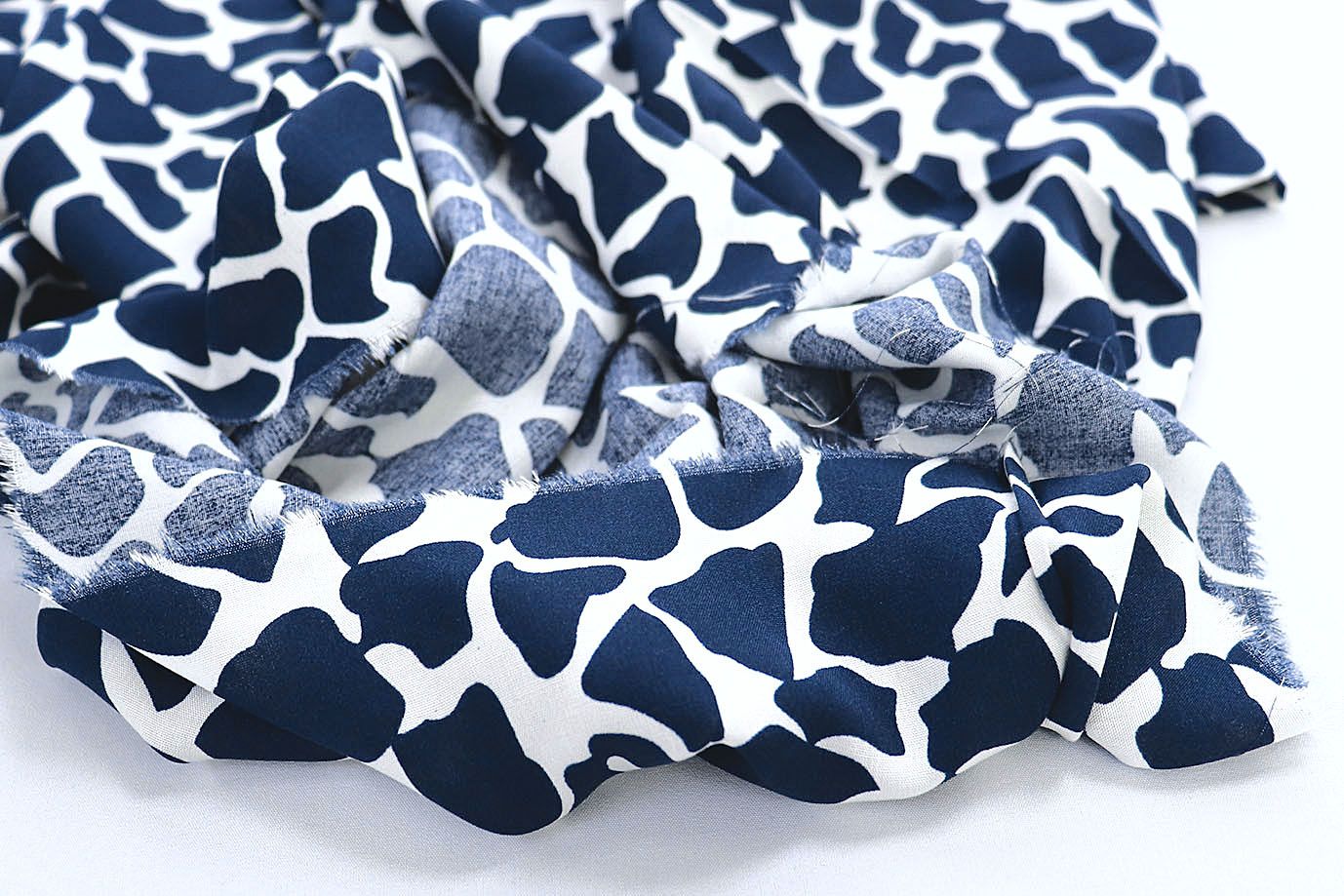 Штапель принт/бело-синий 1374-PY/D#7/C#3