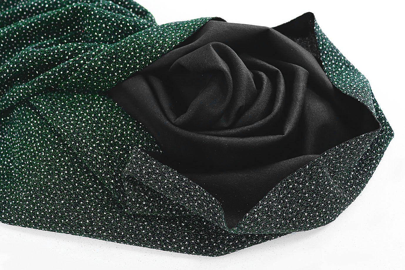 Трикотаж с люрексом/темно-зеленый 3741-PY/C#3