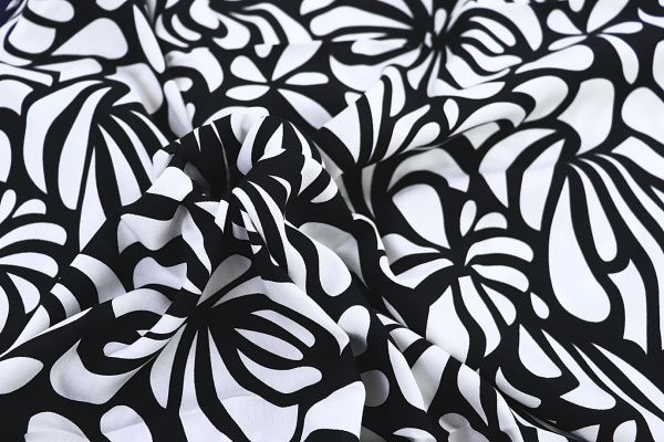 Штапель принт/черно-белый 1382-PY/D#9/C#4