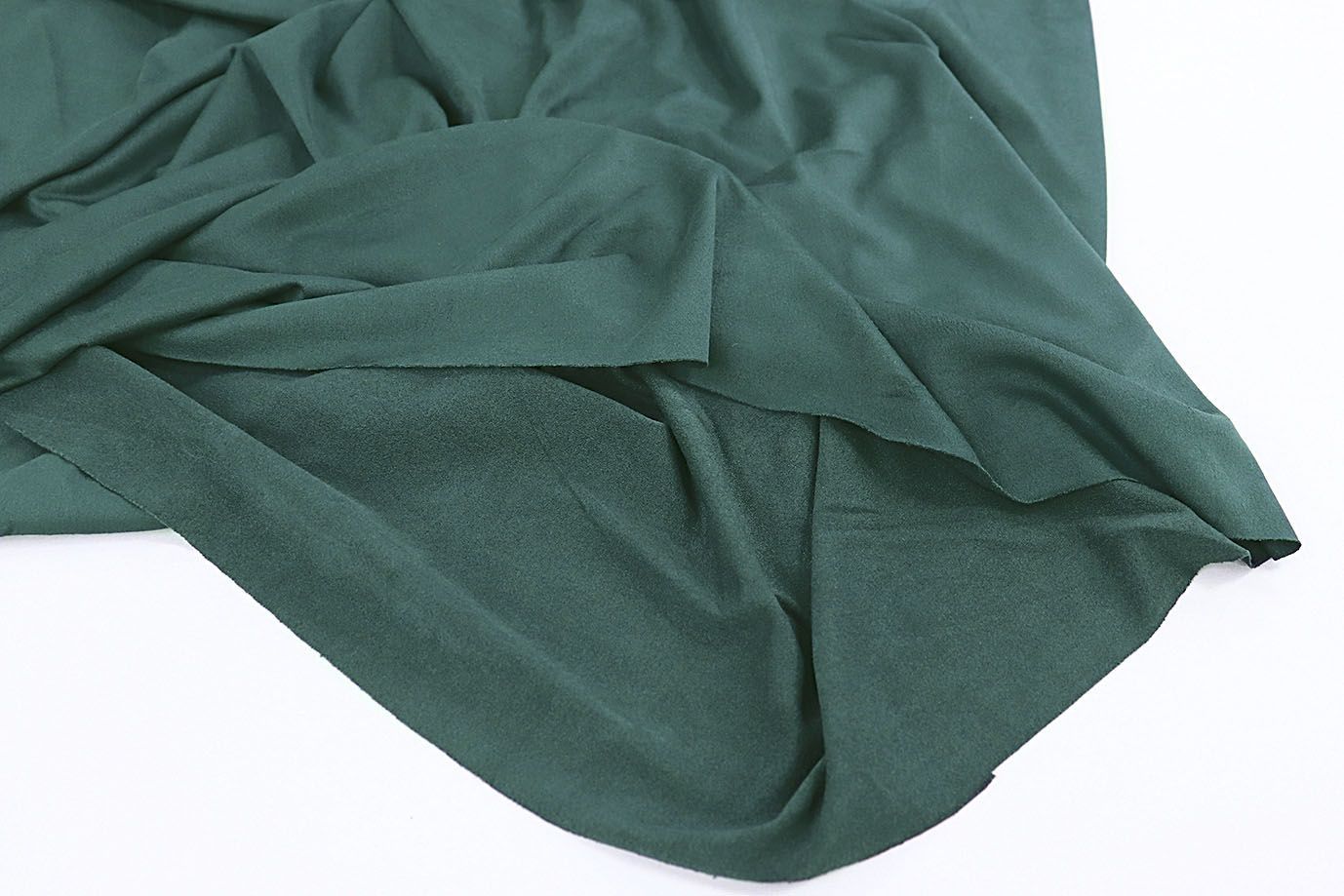 Замша стрейч тонкая/темно-зеленый 3552-PY/C#5