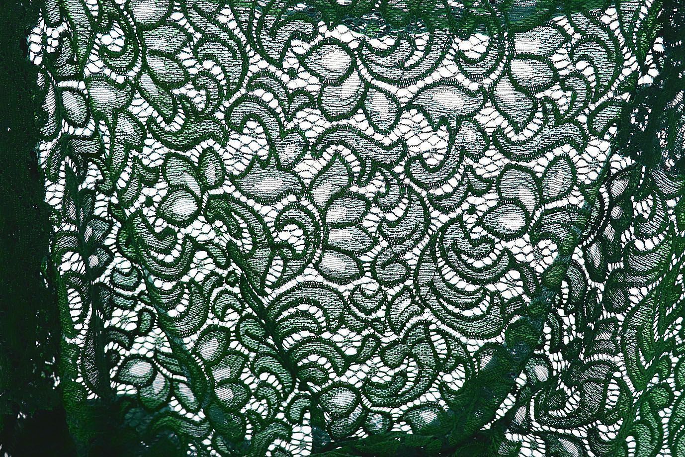 Гипюр "Фестон"/зеленый 1366-PY/C#4