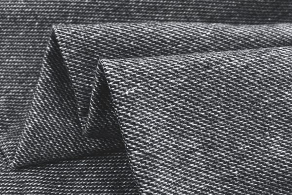 Пальтовый трикотаж "Диагональ"/черный VT-10310/C#3