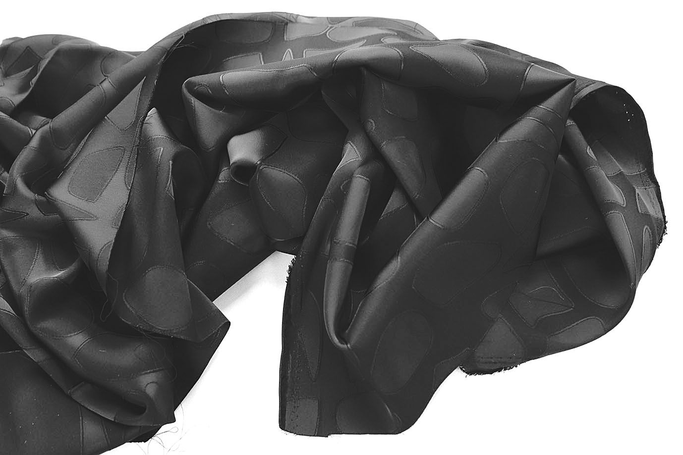 Сатин "Пандора" жаккард/черный 4024-PY/D#1/C#1 (12229)