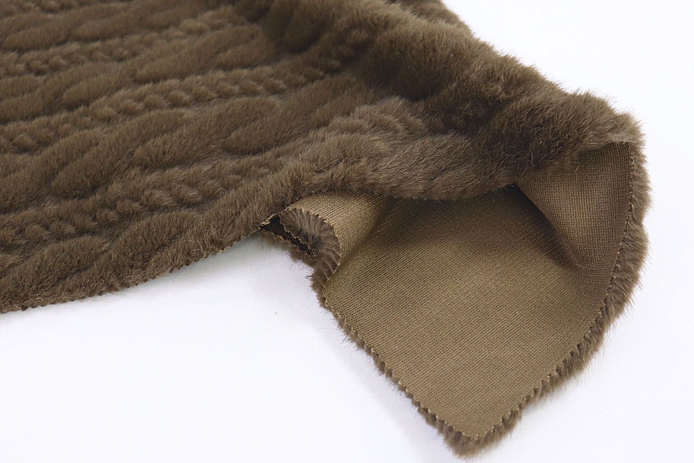 Искусственный мех "Норка" косичка/коричневый AP231211149/D#305-3YG1549/C#3YG1939