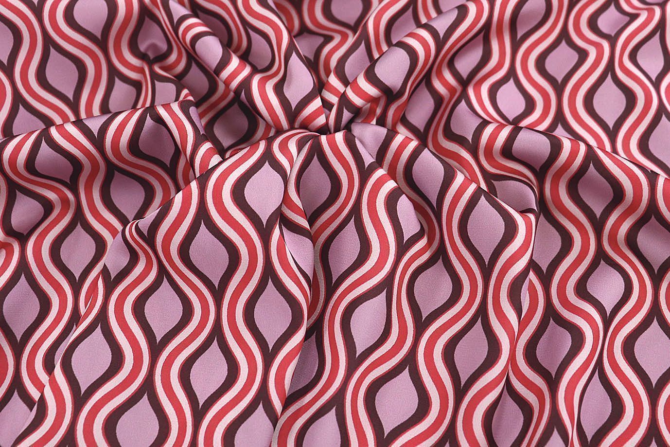 Шелк "Армани" принт/красно-розовый 3542-PY/D#23/C#2 (11362)