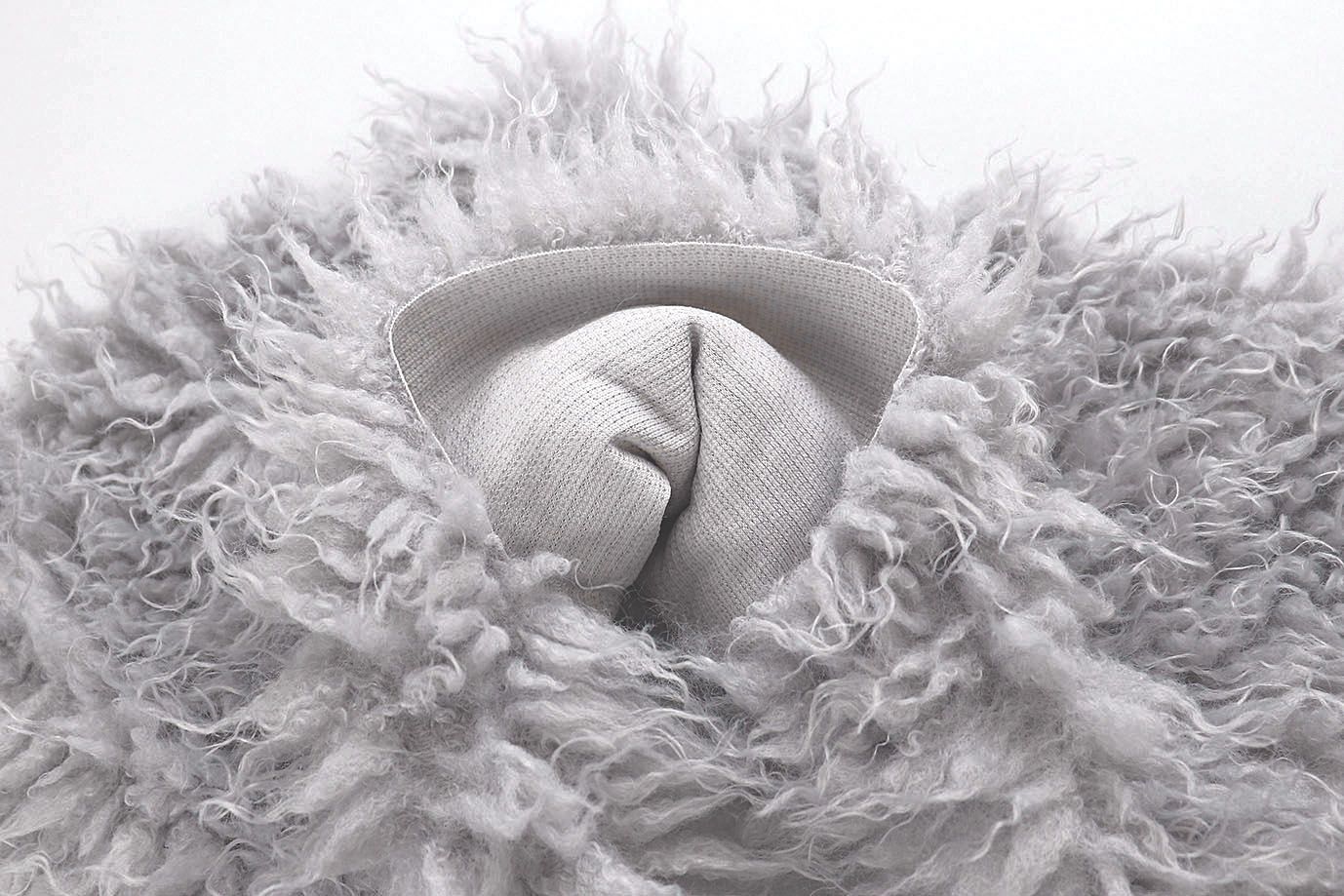 Искусственный мех "Лама"/серый AP50319/D#1538-240324/C#Sttarry sky grey