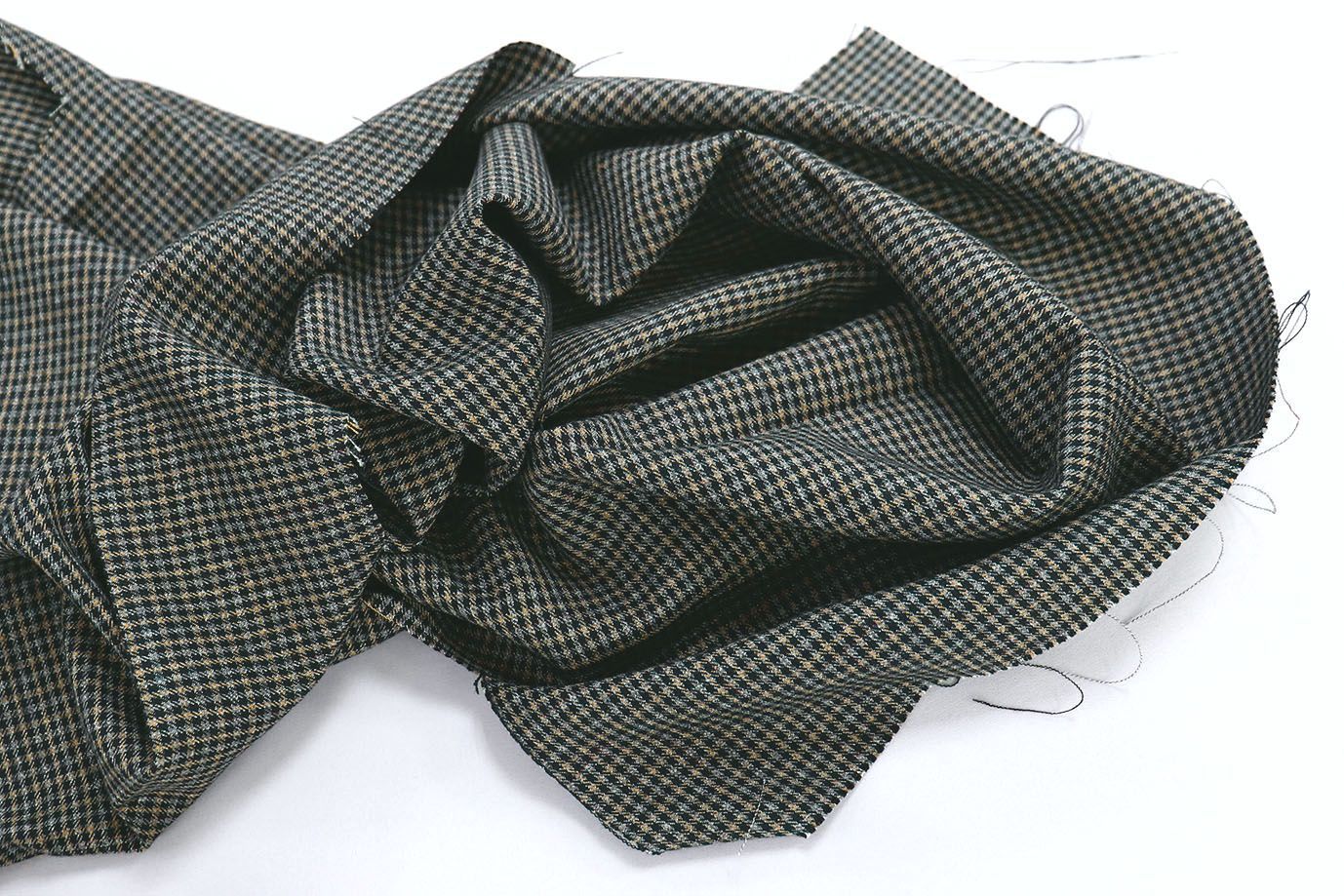 Костюмная ткань жаккард/клетка черно-желтая 3292-22-PY/D#B13300/C#4