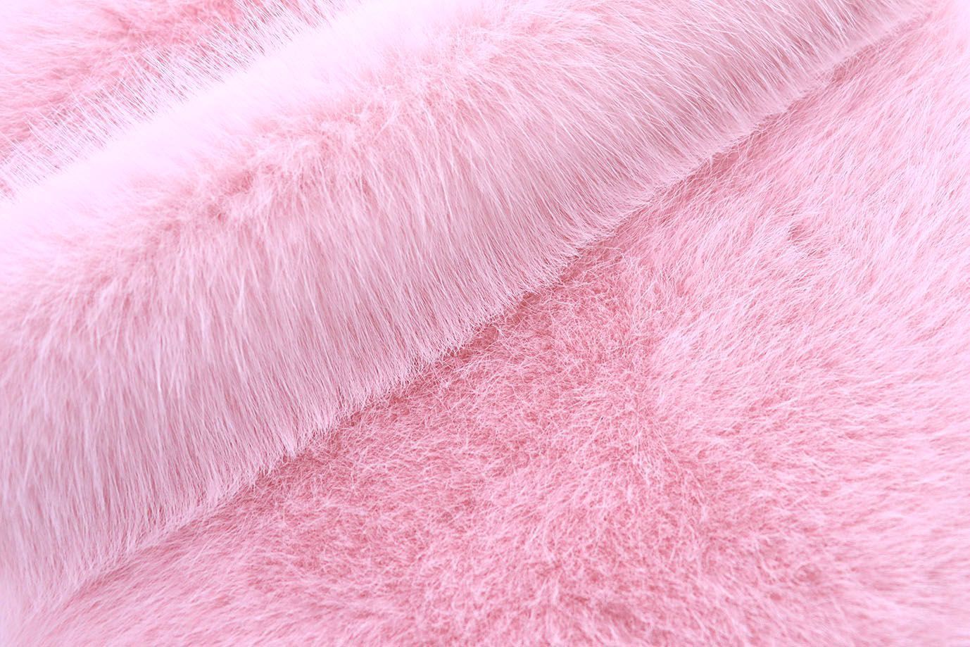 Искусственный мех "Песец" длинноворсовый/розовый AP50503/D#289-220070-85/C#A1927 (50508)