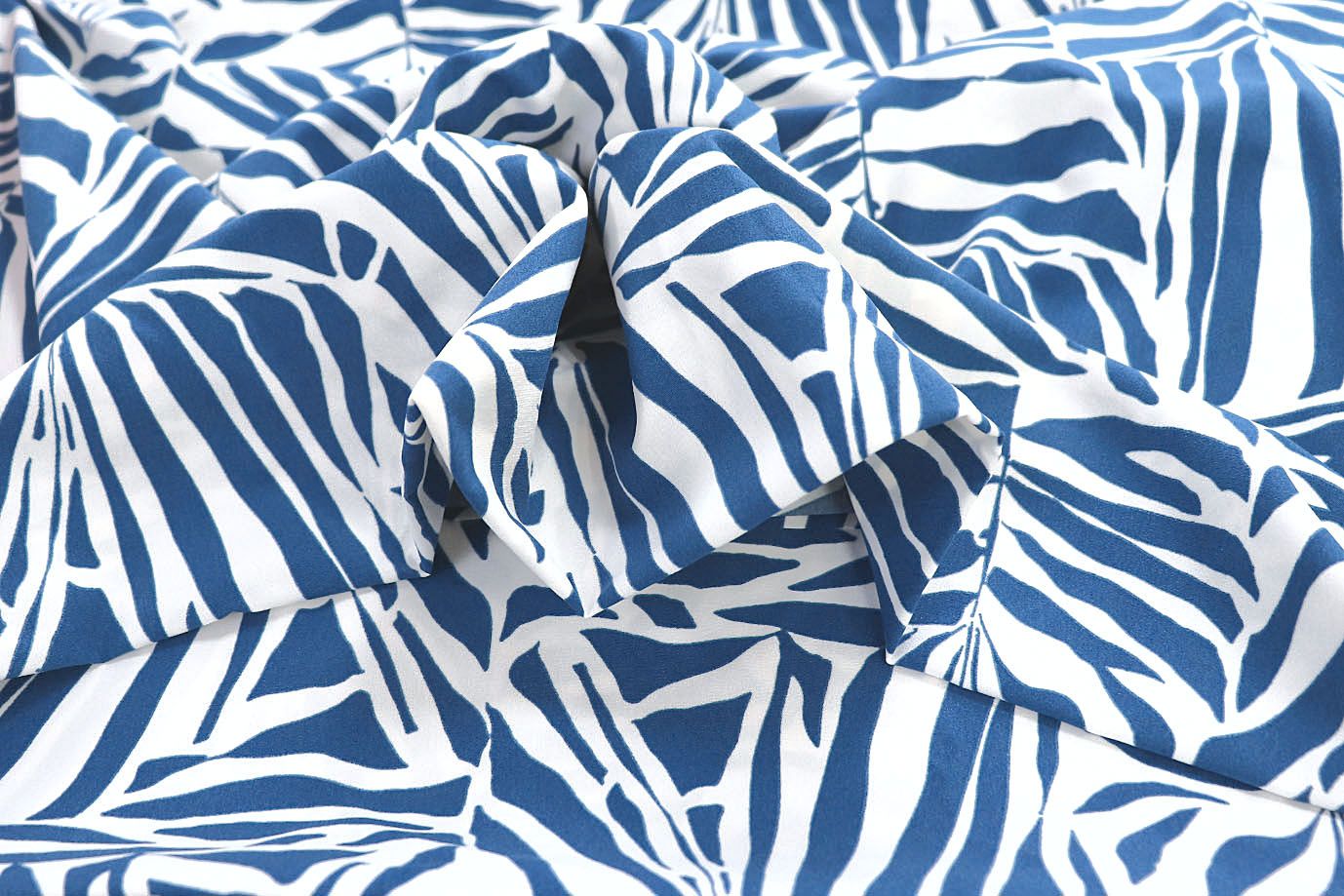 Хлопок "Поплин" принт/сине-белый 3848-PY/D#2/C#1