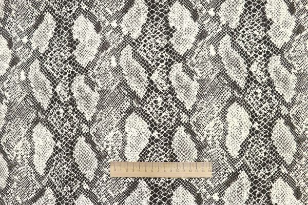 Лен БОХО принт/змея серо-бежевая 3851-PY/D#1/C#1