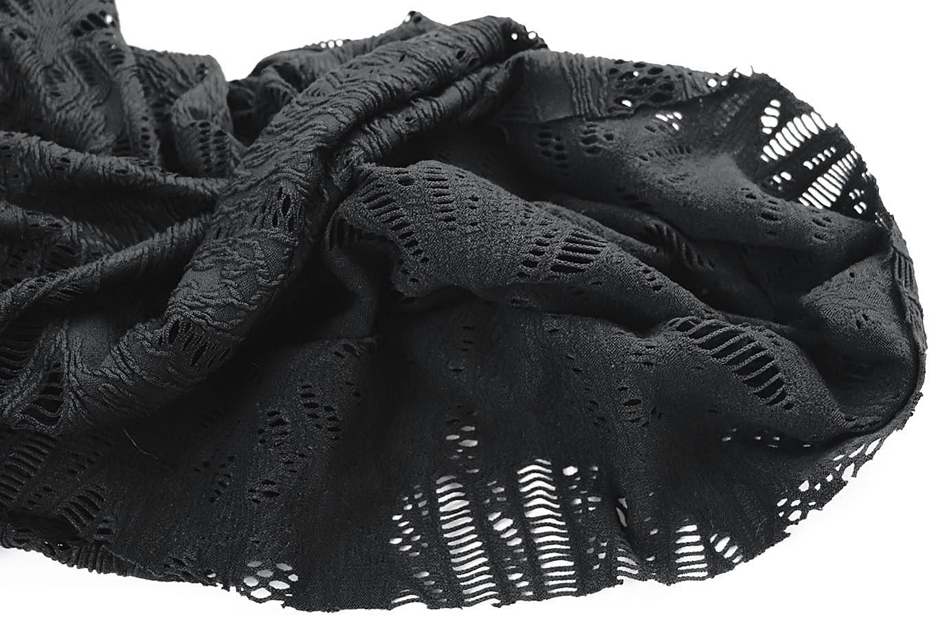 Трикотаж кружево/черный 4061-PY/C#2 Black