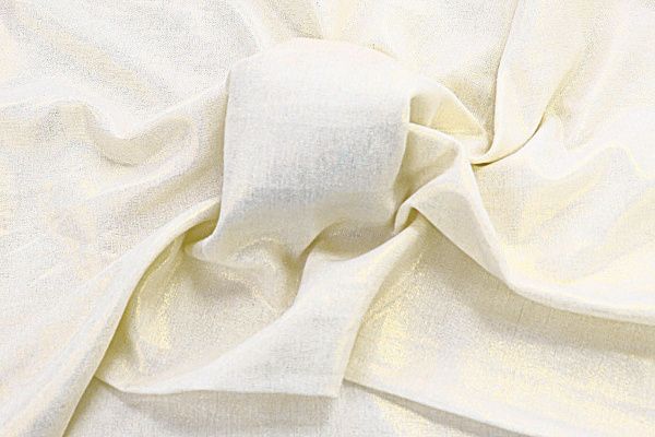 Лен с люрексом/молочный 3799-PY/C#2