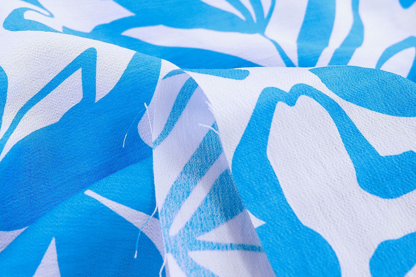 Лен БОХО принт/бирюзовый на белом 3815-PY/D#3/C#8