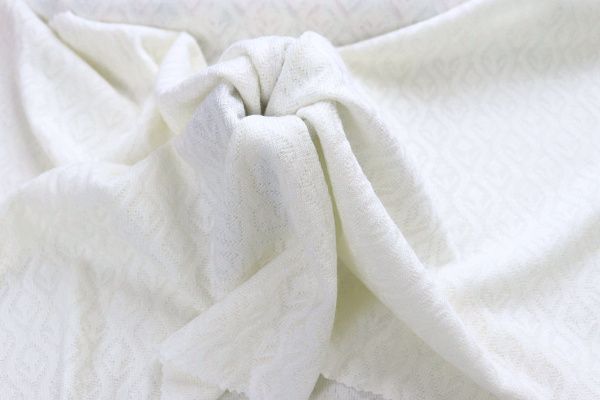 Трикотаж жаккард/молочный 3994-PY/D#1/C#1