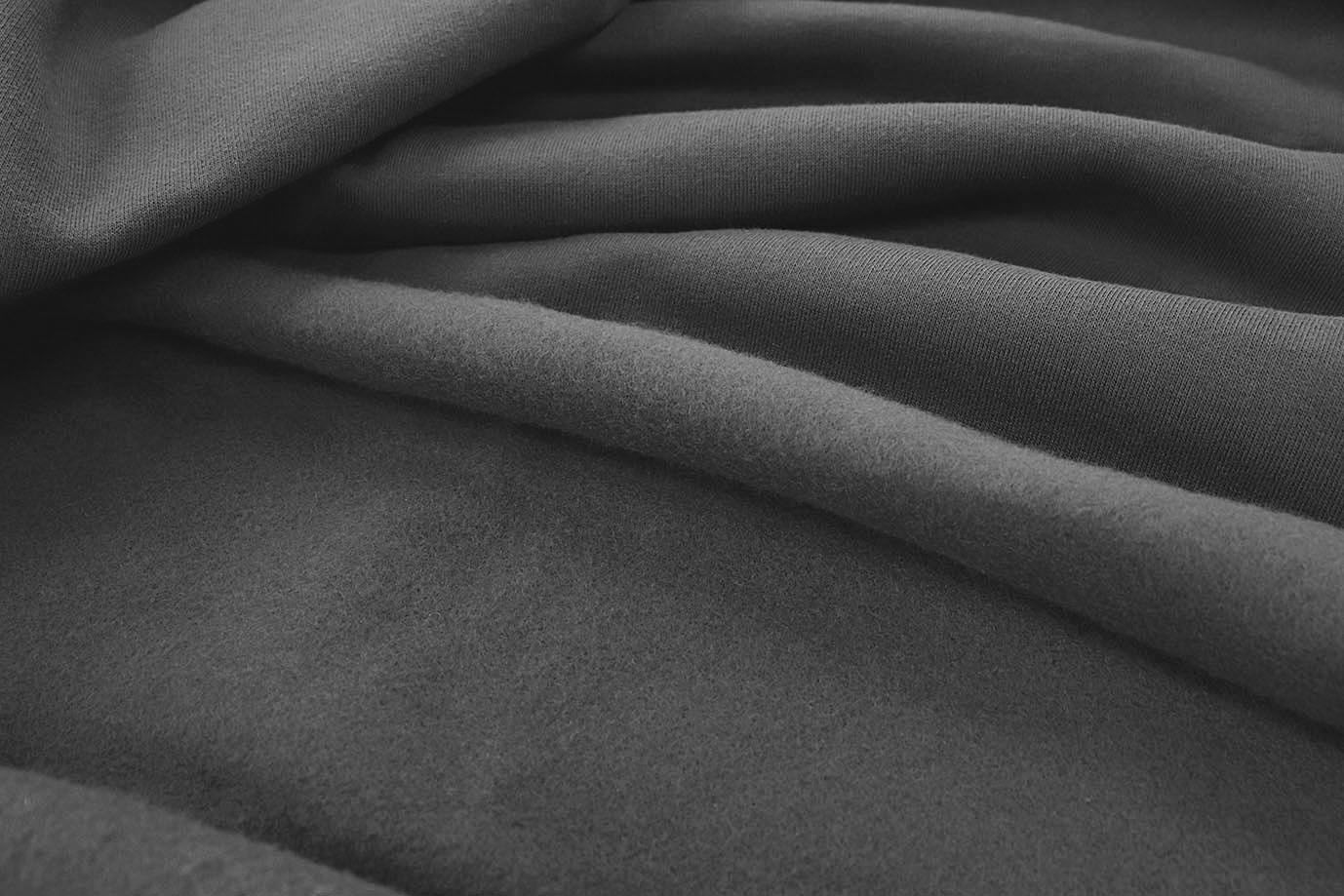 Трикотаж футер 3х нитка с петлей/темно-серый 0363/D#петля/C#т.серый 19-3803TPX