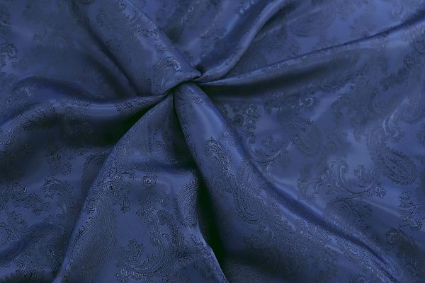 Подкладочная ткань жаккард/синий 16723 D1 #16