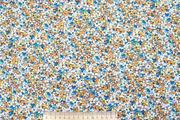 Штапель принт/цветы фиолетово-зеленоватые 4203-PY/D#6/C#1