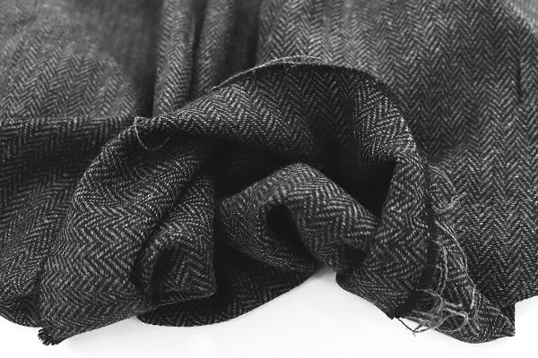 Костюмная ткань Твид/черно-серый 11777/C#4