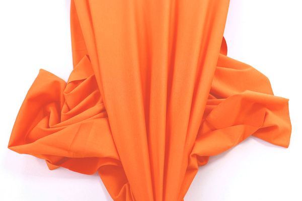 Трикотаж "Рома" тенсел/оранжевый 3650-PY/C#7 (11518)