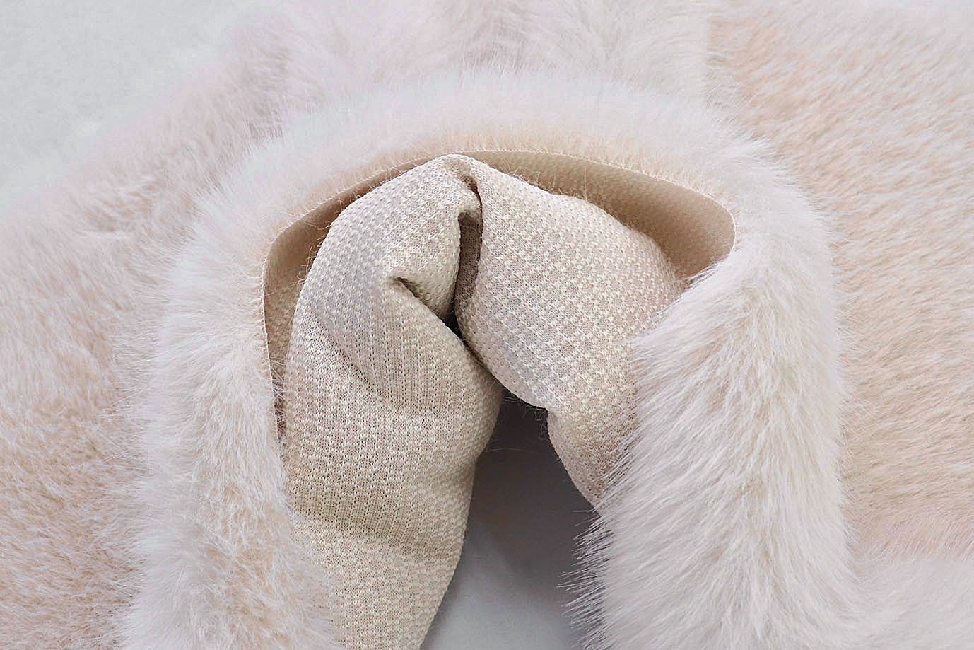 Искусственный мех "Песец" длинноворсовый/кремовый AP41102/D#289-220070-85/C#I837