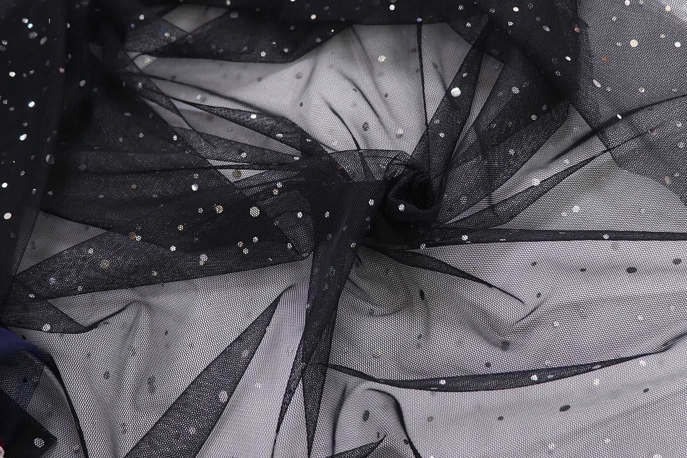 Сетка с пайетками/черный SS-26264/D#1/C#8 (ярд)