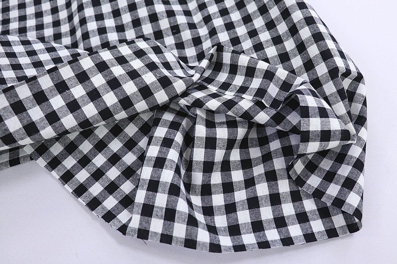 Хлопок принт/клетка черно-белая 1386-PY/C#8