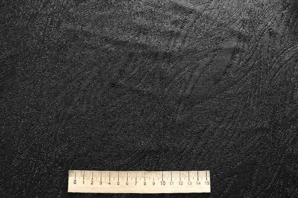 Трикотаж жаккард с люрексом/черный 4040-PY/D#1/C#3