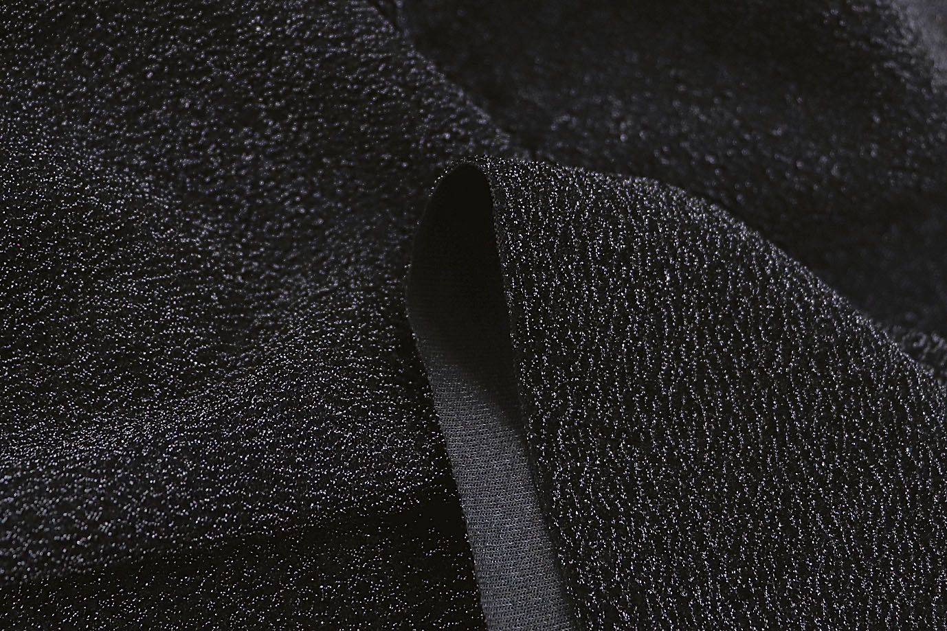 Трикотаж с люрексом на интерлоке/черный 1391-PY/C#4