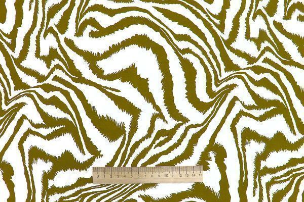 Штапель принт/бело-болотный 1374-PY/D#16/C#4