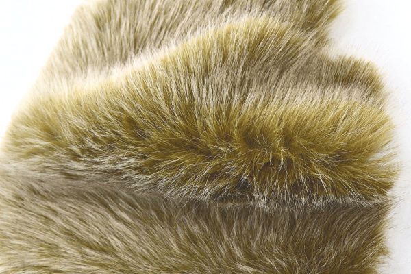 Искусственный мех "Песец" длинноворсовый/горчичный AP5102025/D#1683-9801/C#201
