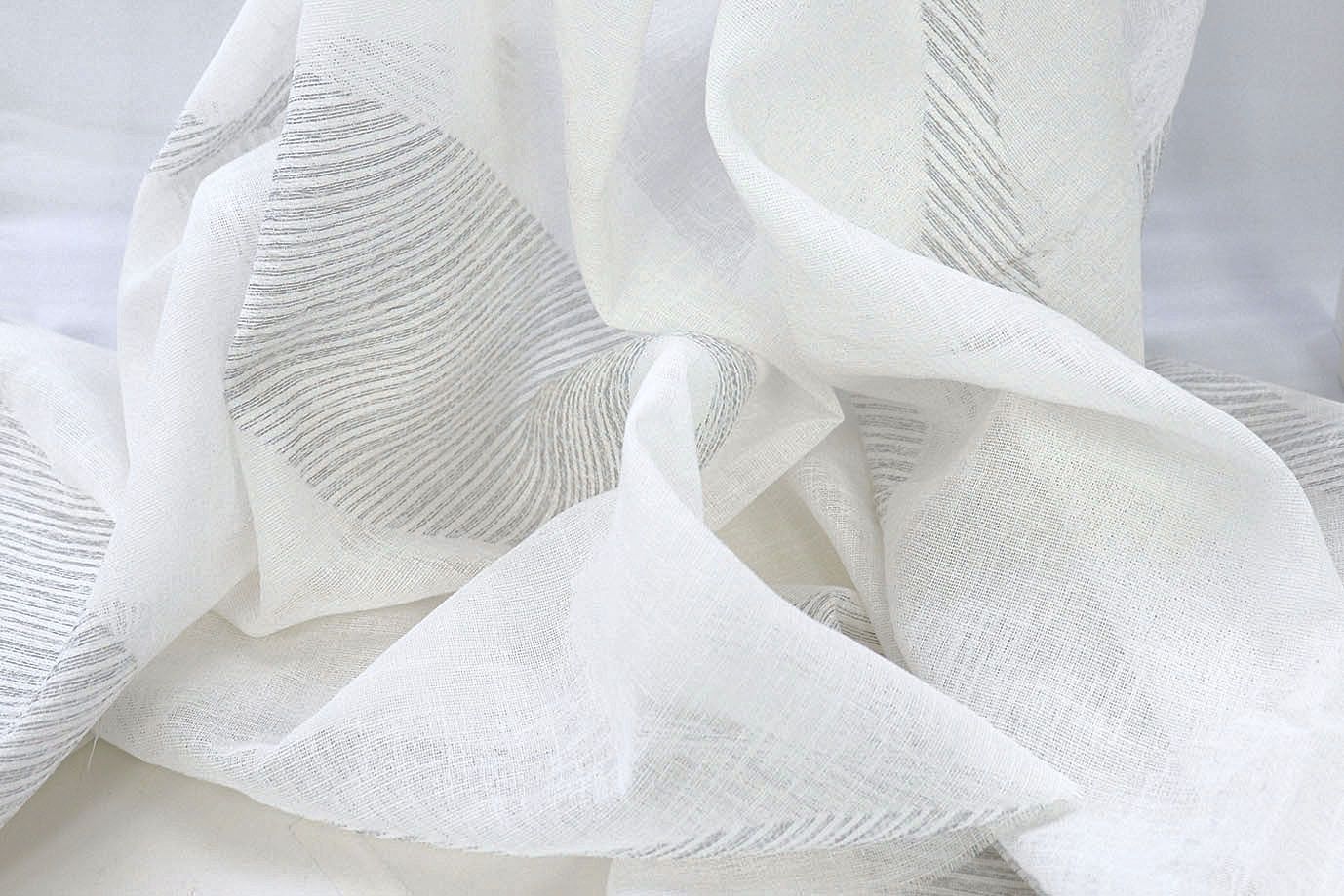 Тюль принт/серый на белом 1520-19/C#Grey