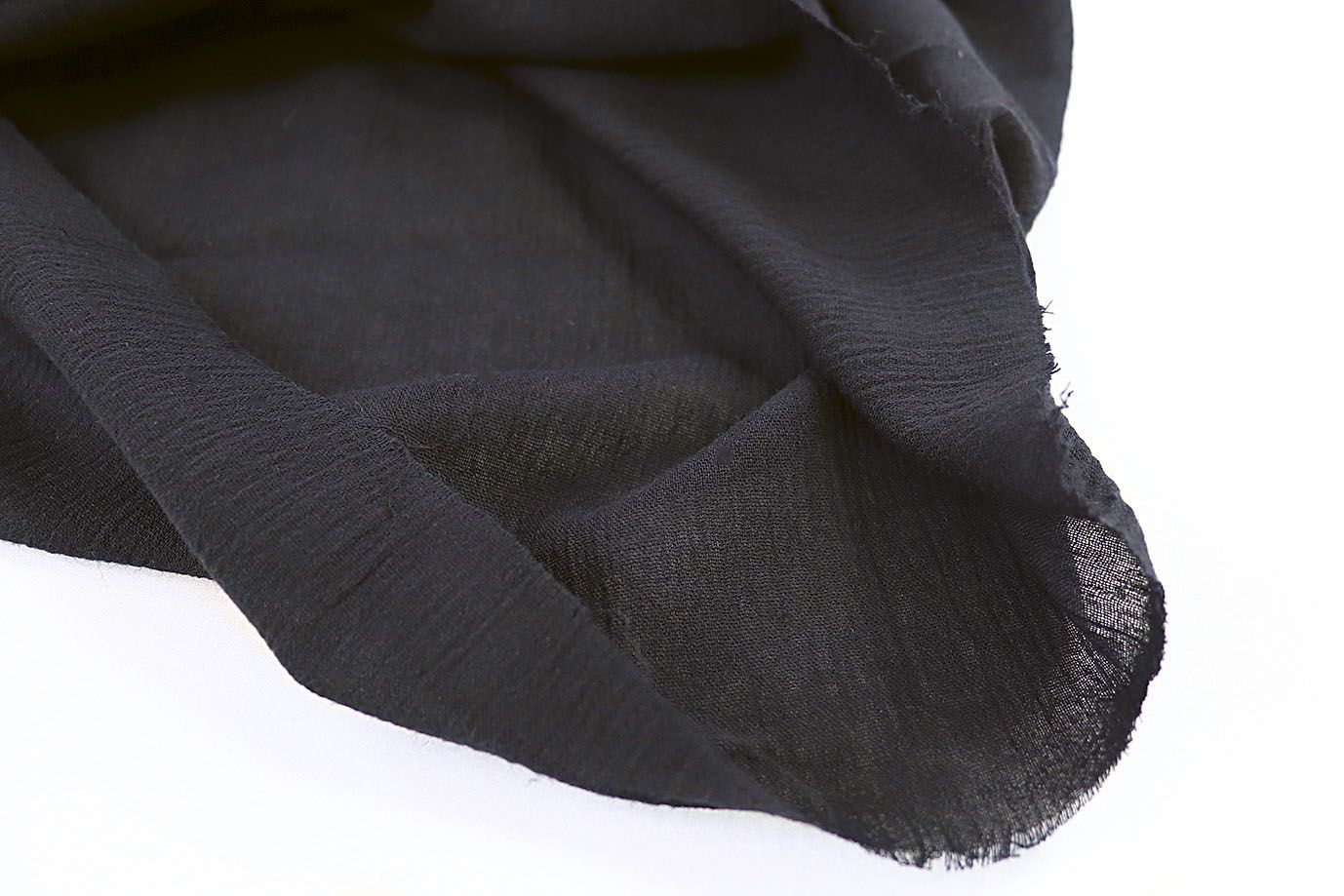 Хлопок жатый марлевка/черный 3622-PY/C#3